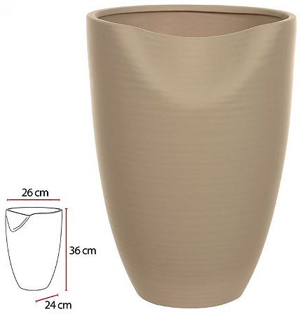 Vaso Decorativo Ceramica Fendi 36cm
