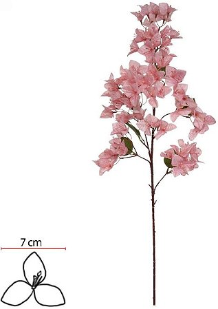 Haste Bougainville X75 Rosa Antigo 99cm