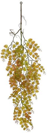 Planta Artificial Folhagem Costela De Adao Pendente X33 Verde Outono 90cm