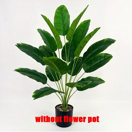 Planta Árvore Artificial Bananeira 18 Folhas 82cm
