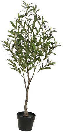 Planta Artificial Arvore Oliveira C/Pote X360 Verde 1.20m