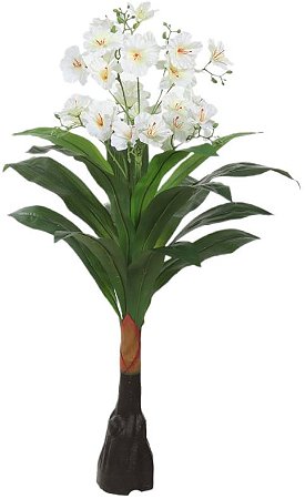 Planta Artificial Arvore Flor Real Toque X11 Branco 90cm