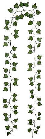 Planta Artificial Folhagem Hera Guirlanda X72 Verde 2,1m Com 24 Peças