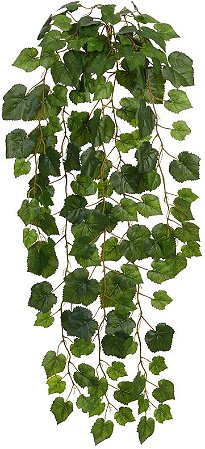 Planta Artificial Folhagem Parreira Pendentes X134 Verde 1.14m