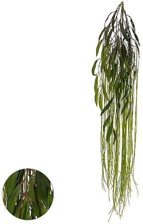 Planta Artificial Folhagem Cipo Pendentes Verde Outono 1.15m