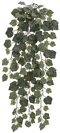 Planta Artificial Folhagem Parreira Pendentes X134 Verde Frosted 1.14m