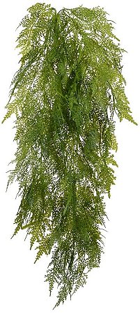 Planta Artificial Folhagem Grass Pendentes X52 Verde 87cm
