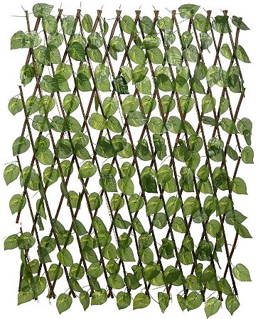 Planta Artificial Folhagem Jiboia Cerca Verde 1X2m