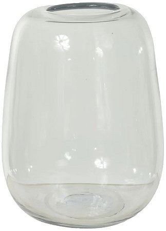Vaso Decorativo Vidro Transparente 26,5cm