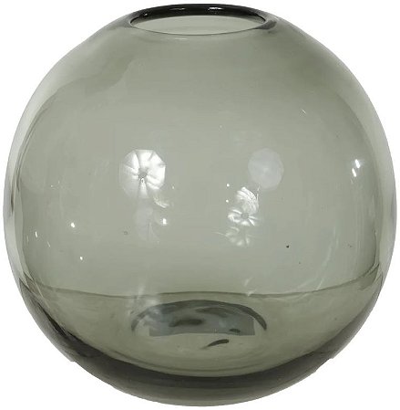 Vaso Decorativo Vidro Chumbo 16cm