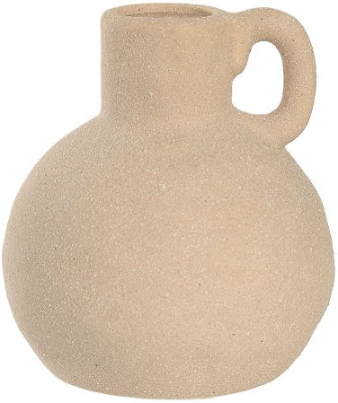 Vaso Decorativo Porcelana Bege 11,5cm