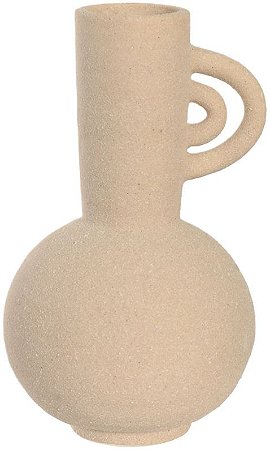 Vaso Decorativo Porcelana Bege 12,8cm