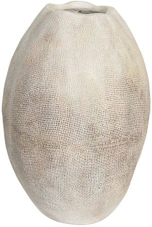 Vaso Decorativo Ceramica Off White 43cm