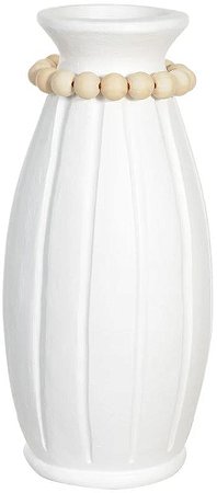 Vaso Decorativo Ceramica Off White 51cm