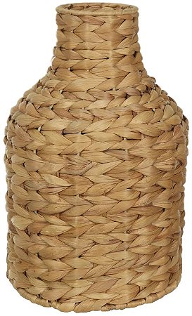 Vaso Decorativo Fibra Natural Bege 32cm