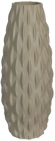 Vaso Decorativo Ceramica 3D Bege 41cm