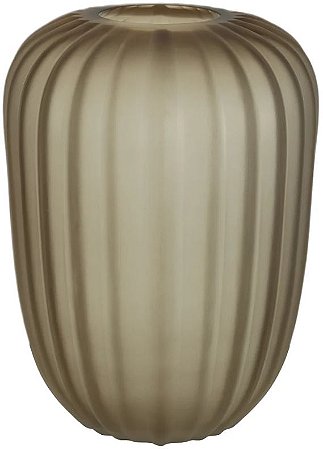 Vaso Decorativo Vidro Marrom 38cm