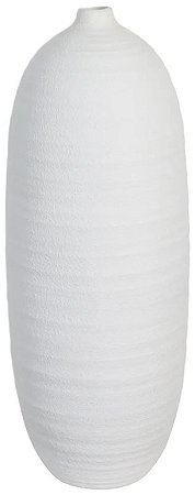 Vaso Decorativo Ceramica Off White 56cm