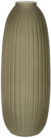 Vaso Decorativo Vidro Marrom Fosco 38,4cm