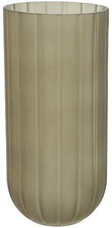 Vaso Decorativo Vidro Marrom Fosco 20,3cm