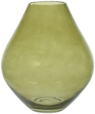 Vaso Decorativo Vidro Verde 27,5cm