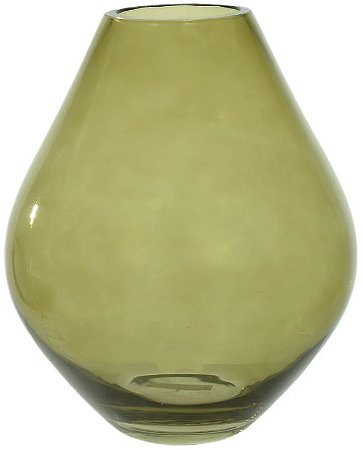 Vaso Decorativo Vidro Verde 21,5cm