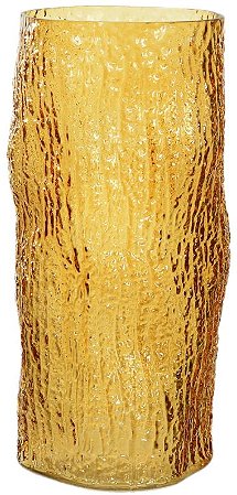 Vaso Decorativo Vidro Texturizado Ambar 31cm