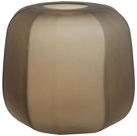 Vaso Decorativo Vidro Marrom 32cm