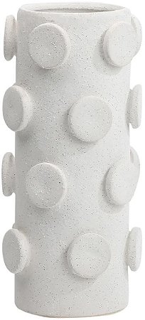 Vaso Decorativo Ceramica Balls Branco 28cm