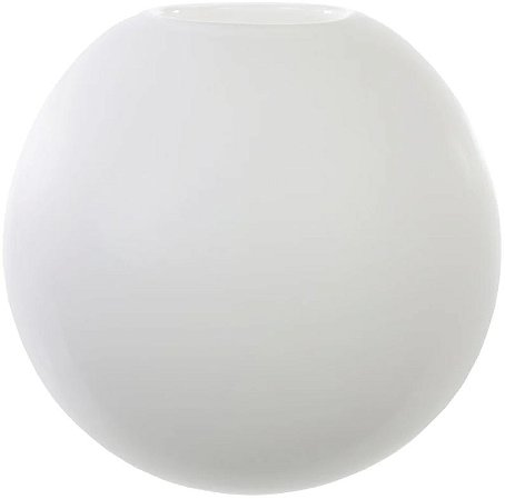 Vaso Decorativo Vidro Branco 20cm
