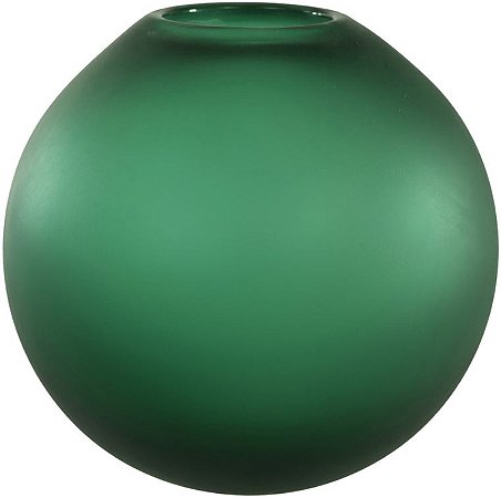 Vaso Decorativo Vidro Verde 20cm