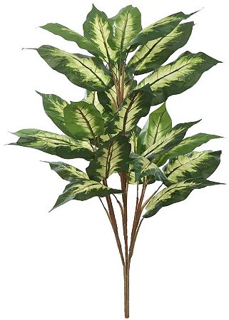 Planta Artificial Arvore Comigo Ninguém Pode Golden  X23 Verde Creme 1m