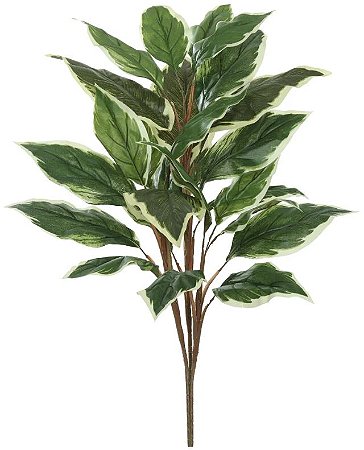 Planta Artificial Arvore Hosta X23 Verde Creme 1m