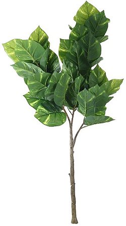 Planta Artificial Arvore Jiboia Real Toque X47 Verde Creme 1,3m