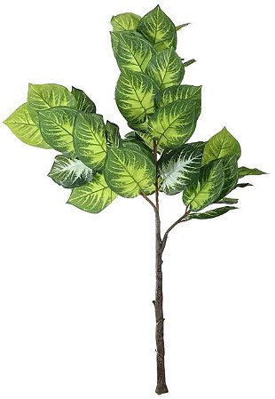 Planta Artificial Arvore Jiboia Real Toque X47 Verde Creme 1,3m