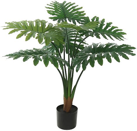 Planta Artificial Arvore Philo C/Pote X7 Verde 90cm