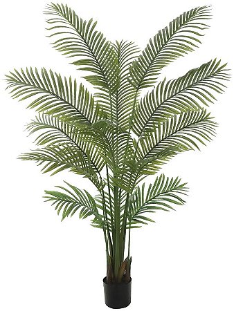 Planta Artificial Arvore Palmeira Real Toque C/Pote X13 Verde 1,8m