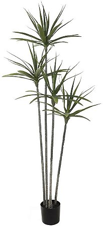 Planta Artificial Arvore Yucca C/Pote X78 Verde 1.6m