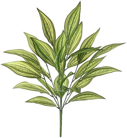 Planta Artificial Arvore Dracena Real Toque X26 Verde Creme 76cm