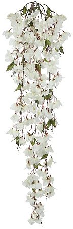 Planta Artificial Folhagem Bougainville Pendente X252 Creme 1.35m