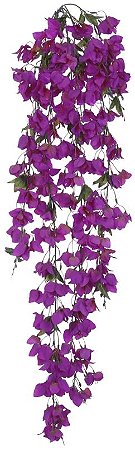 Planta Artificial Folhagem Bougainville Pendente X252 Purpura 1.35m