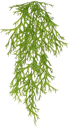 Planta Artificial Folhagem Chifre De Veado Pendente X95 Verde 81cm