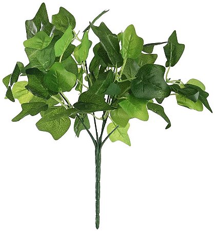 Planta Artificial Folhagem Hera Forracao Real Toque X63 Verde 28cm