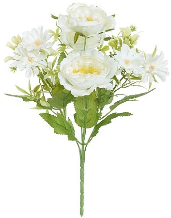 Buque Peonia X7 Creme 30cm
