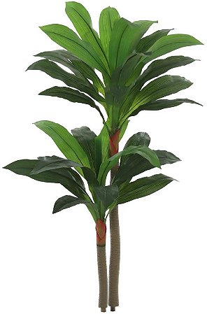 Planta Artificial Arvore Dracena X30 Verde Creme 1.4m