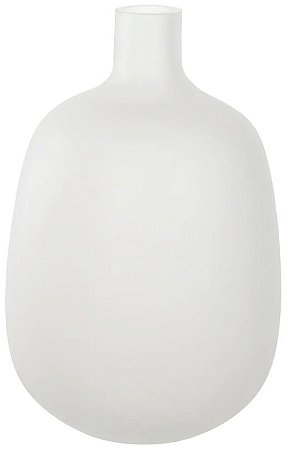 Vaso Decorativo Vidro Transparente Fosco 39cm