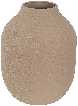Vaso Decorativo Metal Bege 20cm