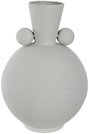 Vaso Decorativo Metal Balls Off White 29cm