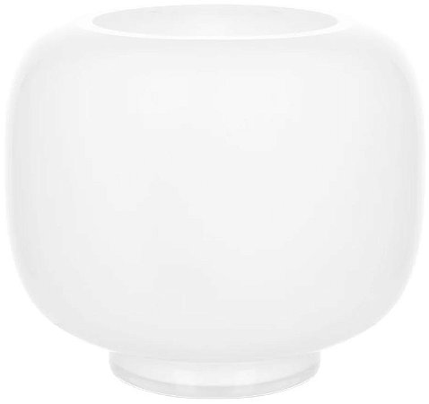 Vaso Decorativo Vidro Branco 26cm