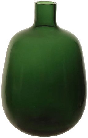 Vaso Decorativo Vidro Verde 30cm